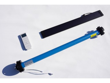 Motor + Panel Solar + Control Remoto - Kit de motorización para toldos verticales Maanta
