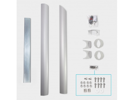 Kit Mástil / Poste Para Toldos Vela ALU-Simple Altura Variable