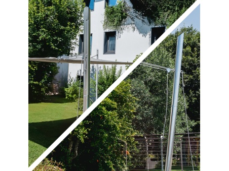 EZ Mast Inox - El Mástil Inox 304 Para Velas de Sombreo