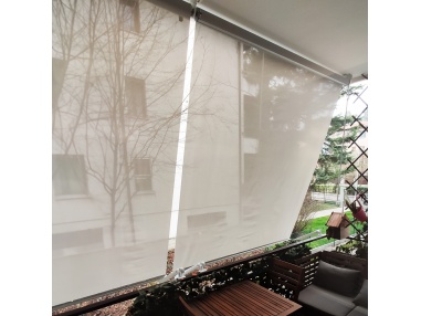 Toldo Vertical Easy Roll 2.0 -- A Medida - Toldo Vertical Con Ojales Y Brazos