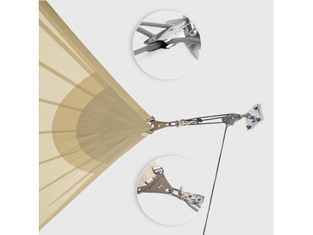 Kit de Montaje en Pared Para Toldos Vela: Muscle x3