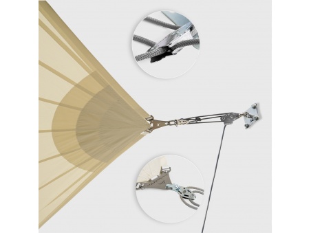 Kit de Montaje en Pared Para Toldos Vela: Muscle x3