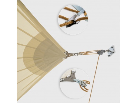 Kit de Montaje en Pared Para Toldos Vela: Muscle x3