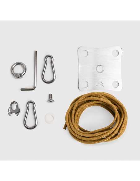 Anclaje A Pared SimplE Con Cuerda Náutica Para Toldos De Vela
