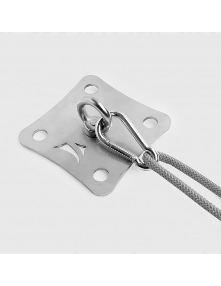 Anclaje A Pared SimplE Con Cuerda Náutica Para Toldos De Vela