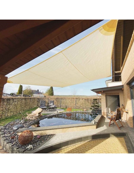 Saill Impermeable: Toldo Vela Alta Calidad Corte Cross-Cut