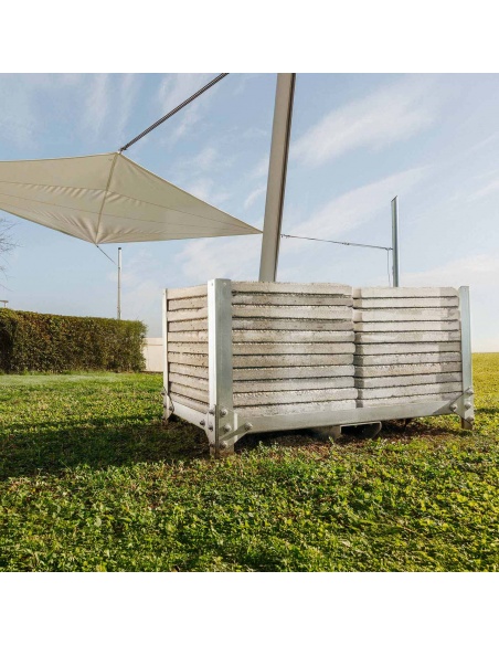 Easy Ballast: Base de Lastre para Postes de Velas de Sombra | Maanta