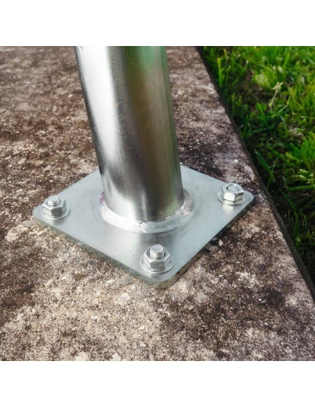 Juego de 4 varillas roscadas de acero galvanizado M12 longitud 13 cm