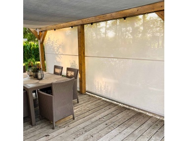 Toldo Vertical Reef Roll -- A Medida - Toldo Vertical Guiado Por Cables