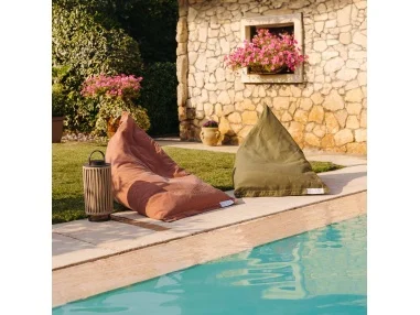 Randa - Puff saco con diseño radial para uso exterior e interior
