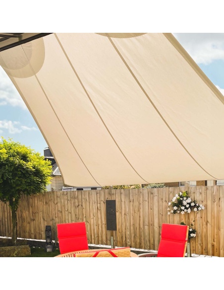 Saill Impermeable: Toldo Vela Alta Calidad Corte Cross-Cut