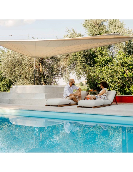 Tuga: Tumbona en Teka Diseño Náutico Único