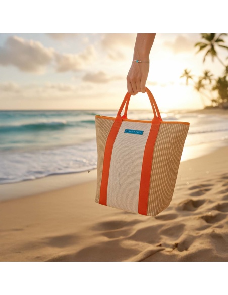 Bolsa de playa: Respetar, Reciclar, Upcycling
