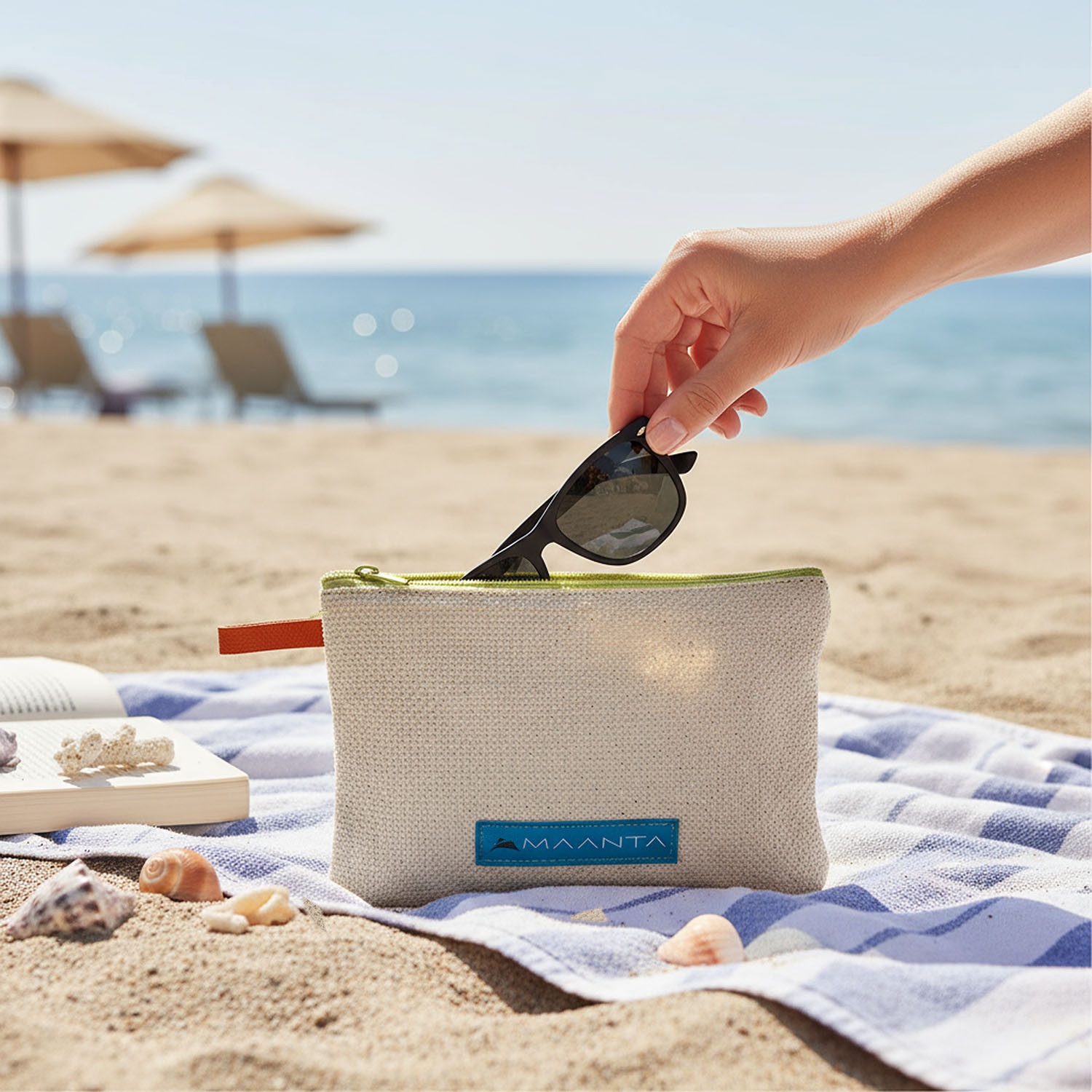 Bolso de mano de reciclaje: fabricado con tejido de toldos vela reciclados 2