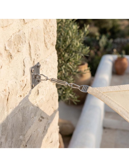 Kit de anclaje a pared EZ Wall Fix con Placa y Tensor Para Toldos De Vela