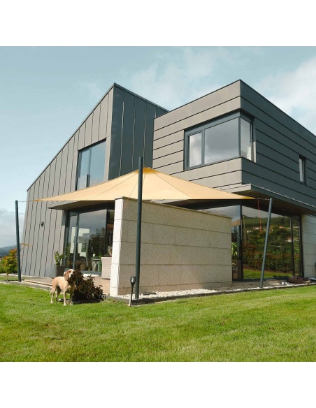 Solaria Transpirable - Nuestro Mejor Toldo Vela Radial Antiviento Antigranizo