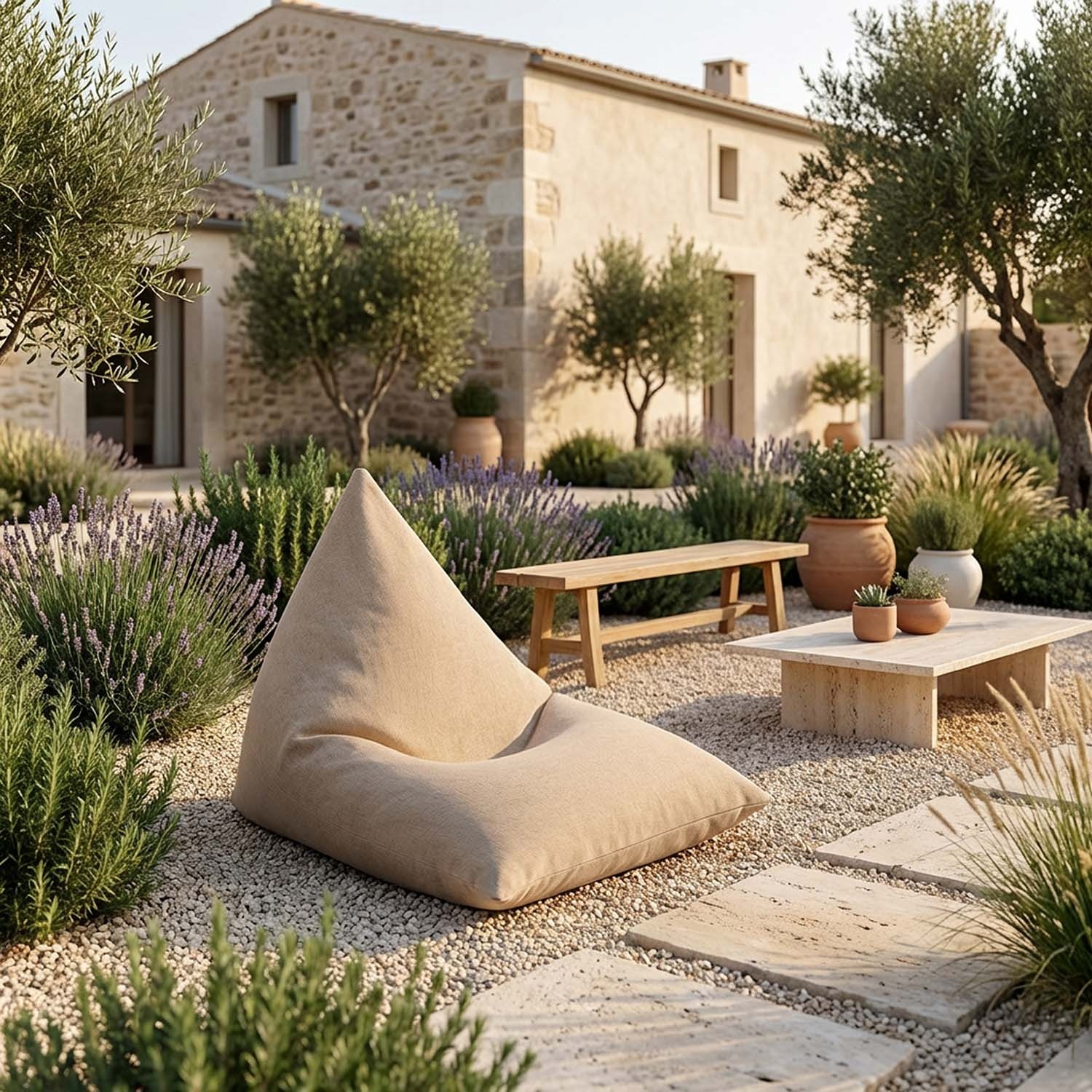 Thera: Puff Exterior Impermeable y Puff Diseño Italiano 2