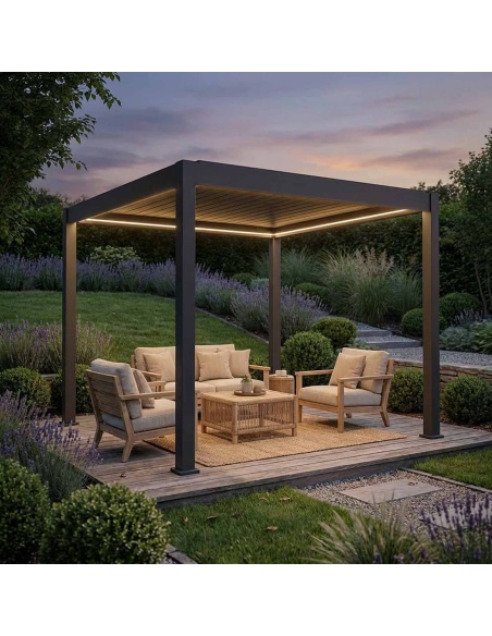 Lyra T6: Pérgola bioclimática con 6 tecnologías únicas