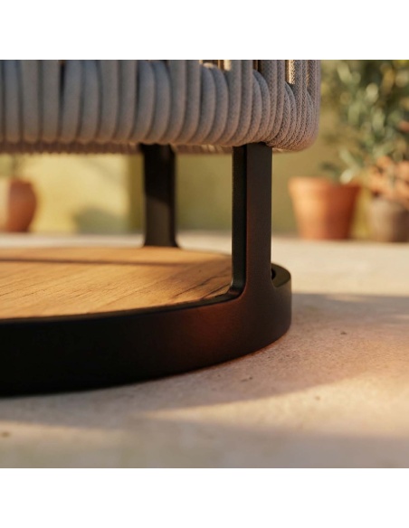 Marinea: Lámpara de exterior en cuerda trenzada