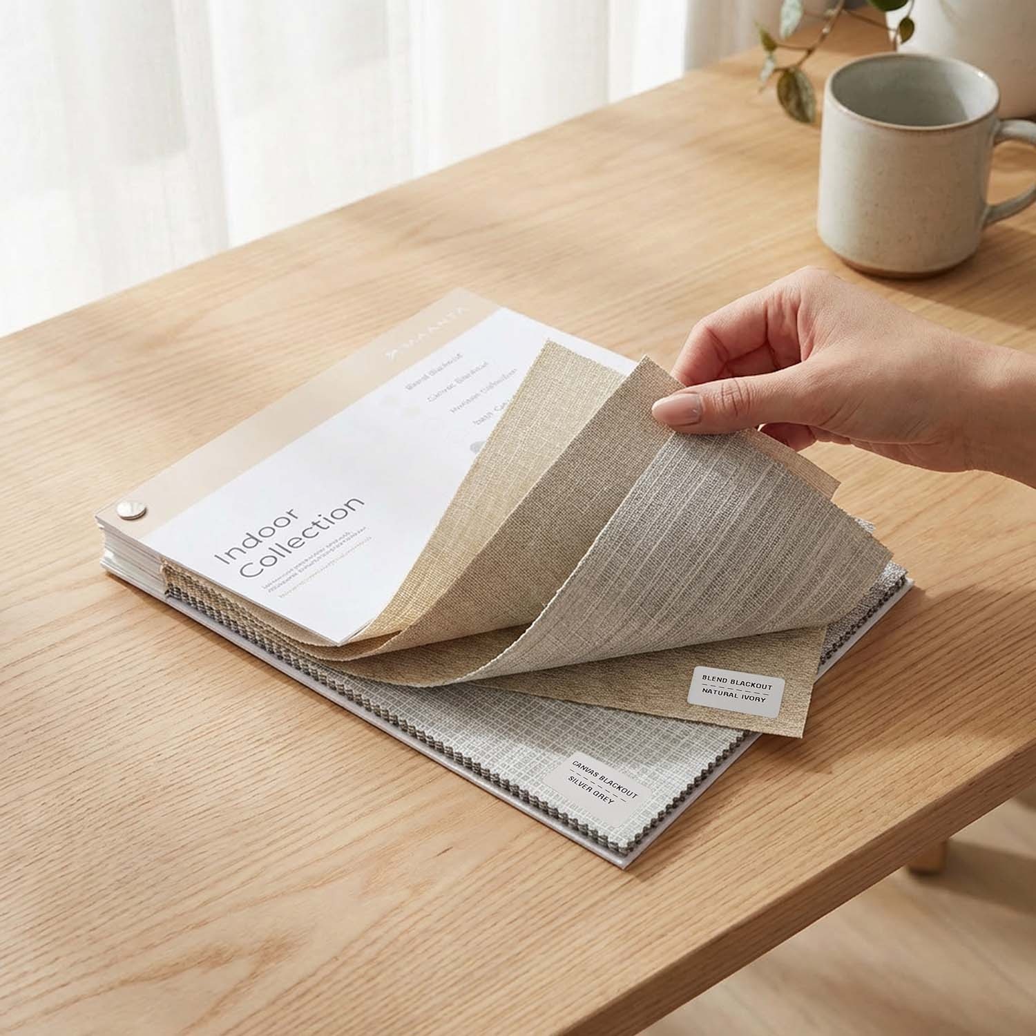 Muestras tejido estores enrollables: Colores y materiales