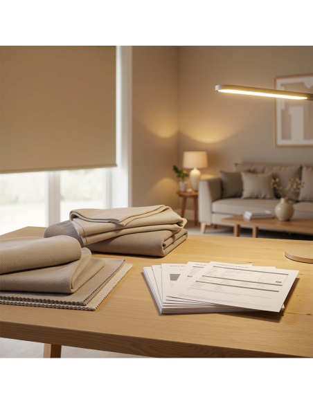 Muestras tejido estores enrollables: Colores y materiales