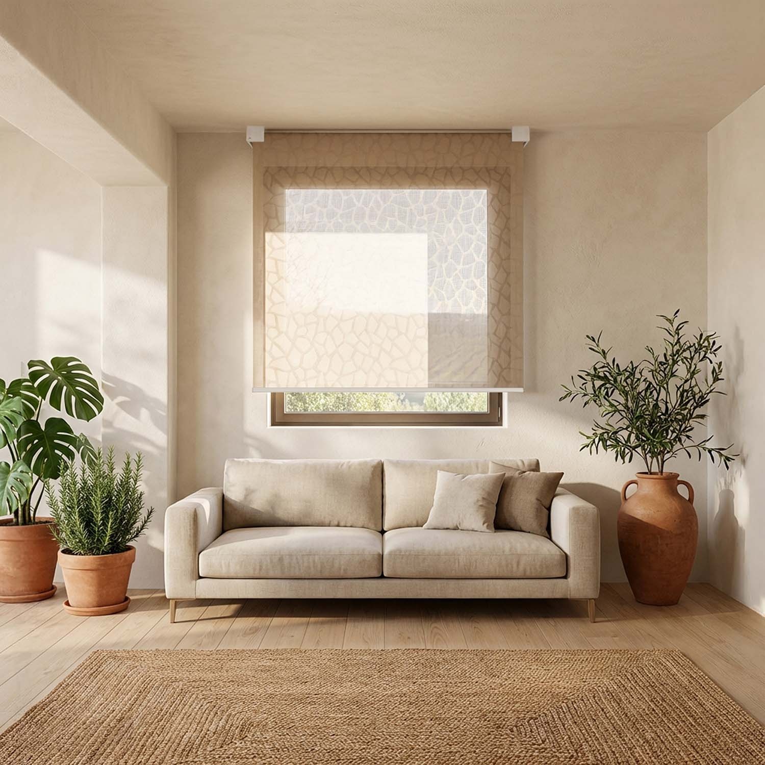 Kyma: toldo vertical con placa de diseño ondulada 2