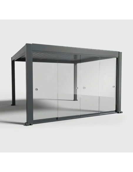 Cerramientos de vidrio corredero para Lyra T6 - Pérgola cerrada con cristal