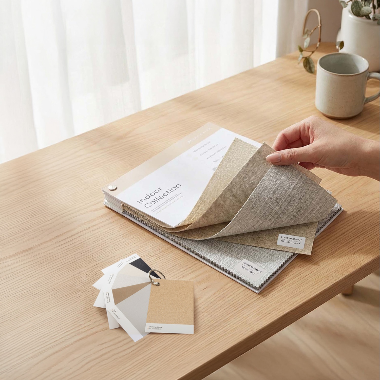 Muestras tejido estores enrollables: Colores y materiales