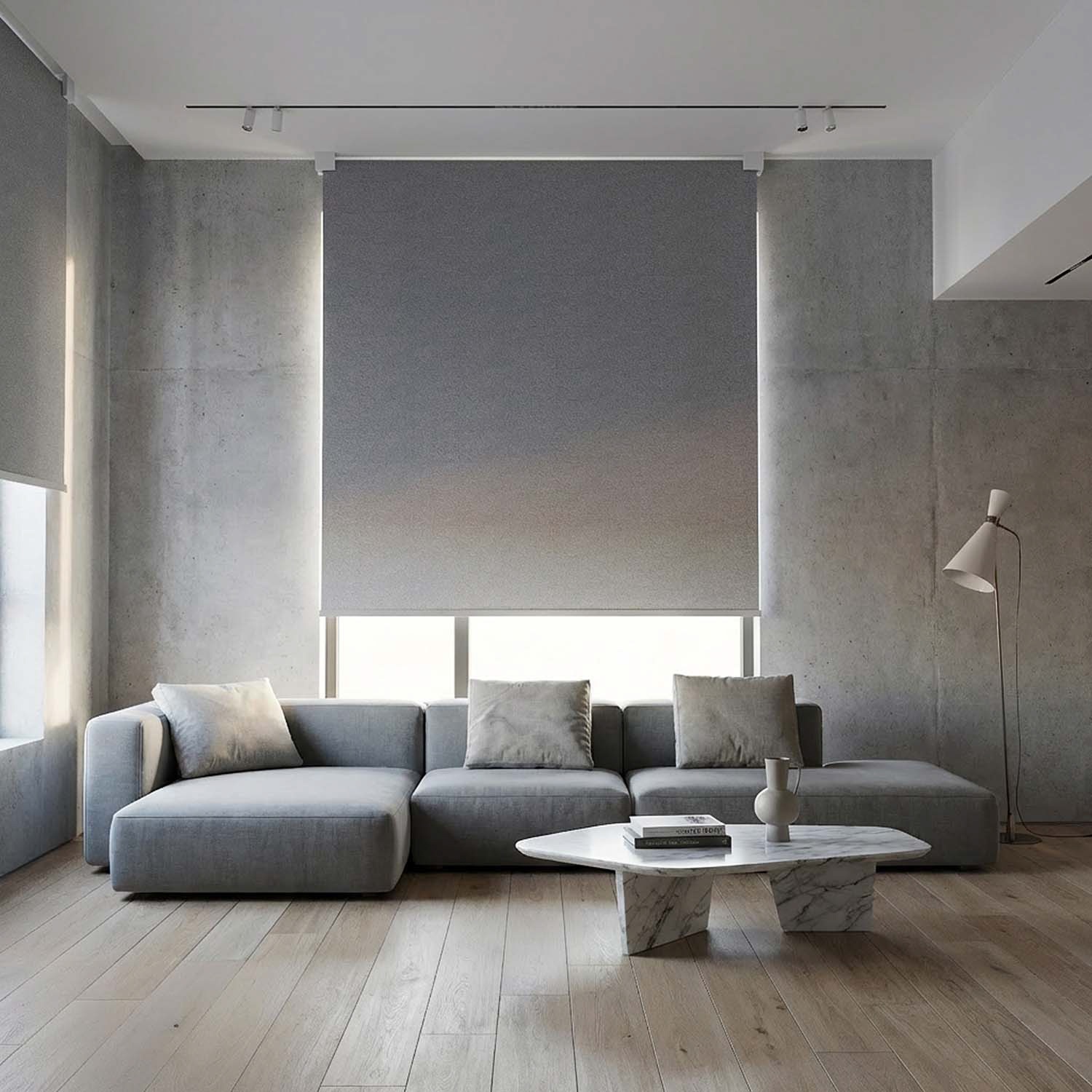 Recta: toldo vertical con placa de diseño geométrico 2