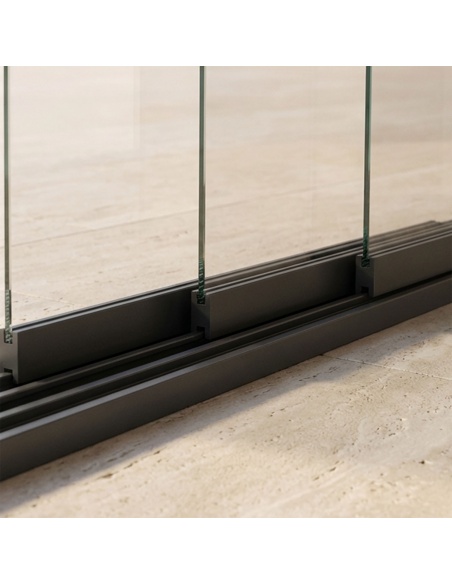 Cerramientos de vidrio corredero para Lyra T6 - Pérgola cerrada con cristal