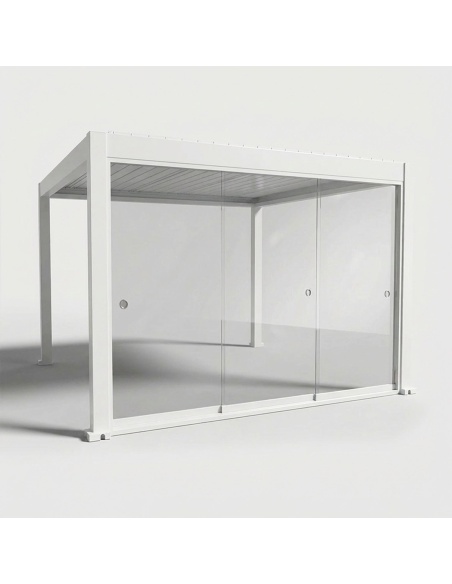 Cerramientos de vidrio corredero para Lyra T6 - Pérgola cerrada con cristal