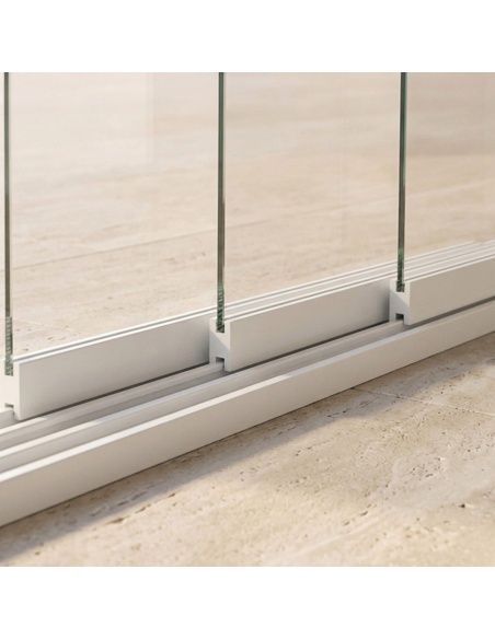 Cerramientos de vidrio corredero para Lyra T6 - Pérgola cerrada con cristal