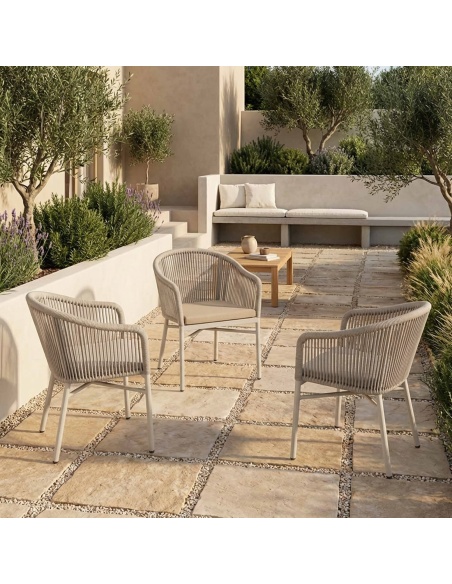 Liara: Silla de Exterior en Cuerda Olefin Anti-UV