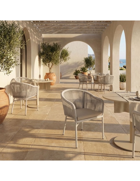 Liara: Silla de Exterior en Cuerda Olefin Anti-UV