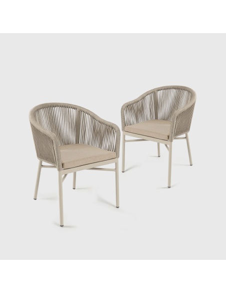 Liara: Silla de Exterior en Cuerda Olefin Anti-UV