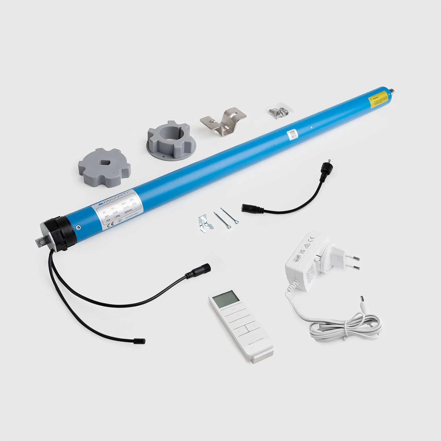 Motor + cargador de 12v + mando a distancia