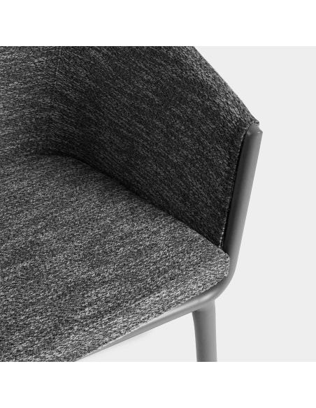 Mitara: Sillón de Comedor Outdoor en Tejido Tintado en Masa
