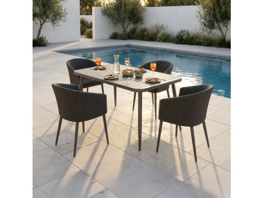 Conviva: Mesa de Comedor para Jardín en Aluminio