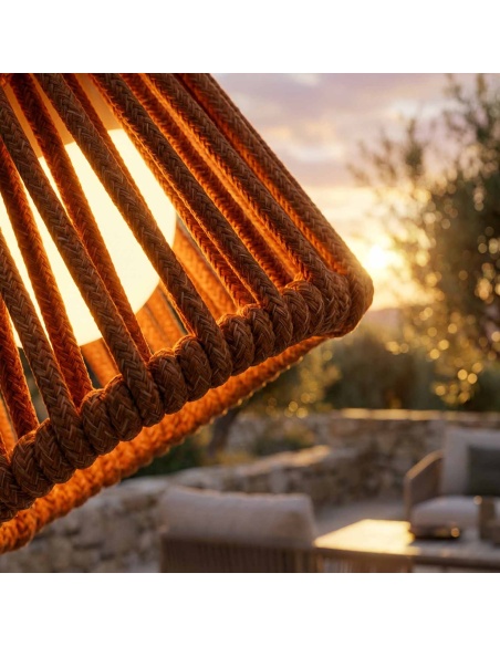 Mini Ropelle: Lámpara de mesa recargable en cuerda Olefin