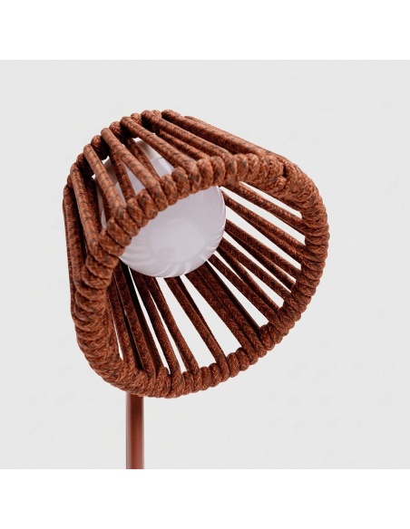 Mini Ropelle: Lámpara de mesa recargable en cuerda Olefin