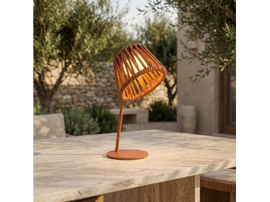 Mini Ropelle: Lámpara de mesa recargable en cuerda Olefin