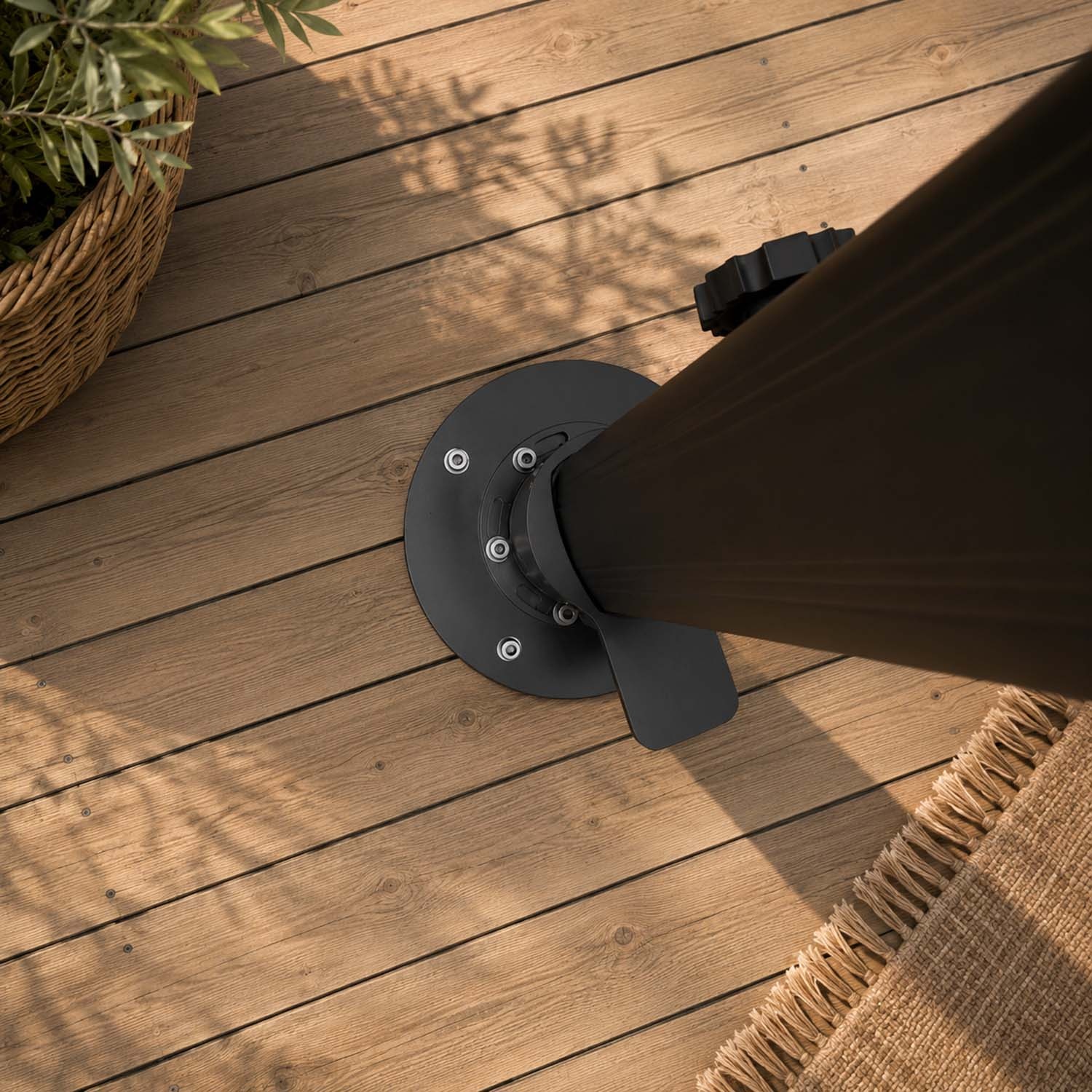 Placa de anclaje para suelo de madera - Compatible con Auriga, familia Cygnus e Hydrus 2
