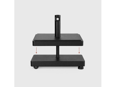 Peso adicional cuadrado 9 kg - Base de parasol cuadrada cemento