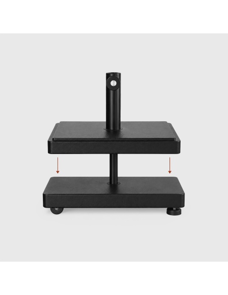 Peso adicional cuadrado 9 kg - Base de parasol cuadrada cemento