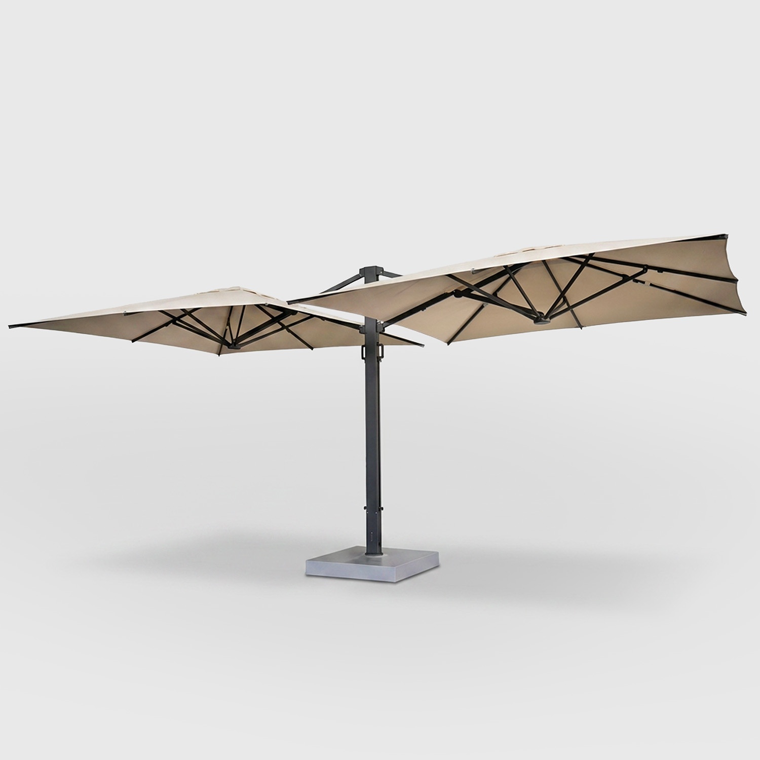 Cygnus Duo: Parasol Doble de Brazo Lateral 2