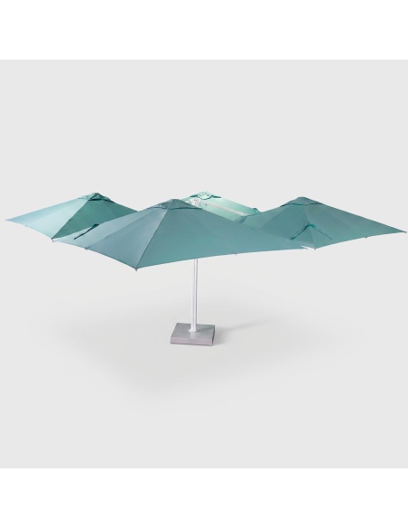 Cygnus Qadro: Parasol Cantilever con Cuatro Telas 6×6 m