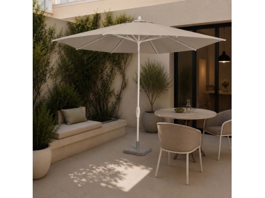 Lybra: Sombrilla de Palo Central Inclinable con Tecnología EquiTilt®