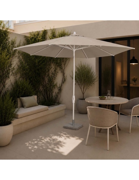 Lybra: Sombrilla de Palo Central Inclinable con Tecnología EquiTilt®