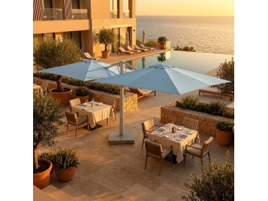 Cygnus Duo: Parasol Doble de Brazo Lateral