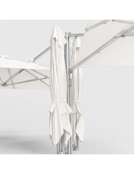 Cygnus Qadro: Parasol Cantilever con Cuatro Telas 6×6 m